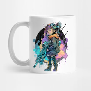 Little Girl with big Gun Mug